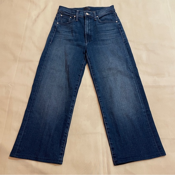 MOTHER- The Rambler Zip Ankle Straight Leg Pants in Dark Wash High Tide Size 27 - Picture 3 of 10